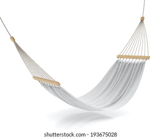 blank white hammock isolated on white background - Powered by Shutterstock