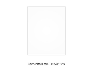 A4 Blank Paper Sheet Mockup On Stock Illustration 1343901413