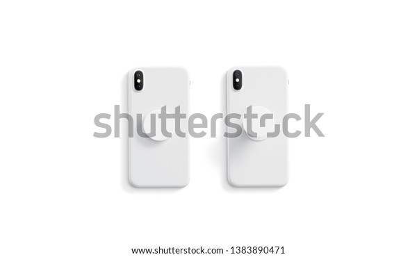 Download Blank White Opened Closed Phone Pop Stock Illustration 1383890471