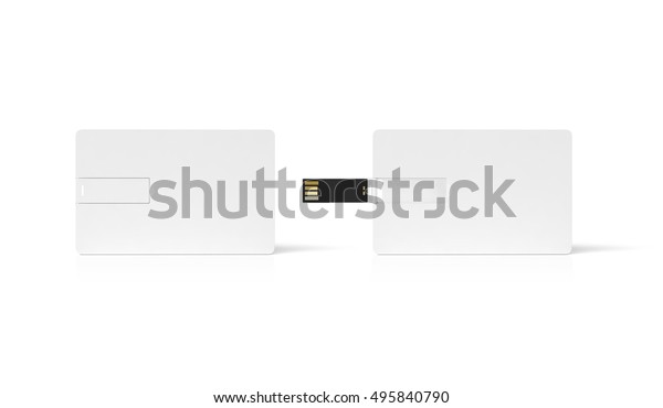 Download Blank White Plastic Wafer Usb Card Stock Illustration 495840790 PSD Mockup Templates