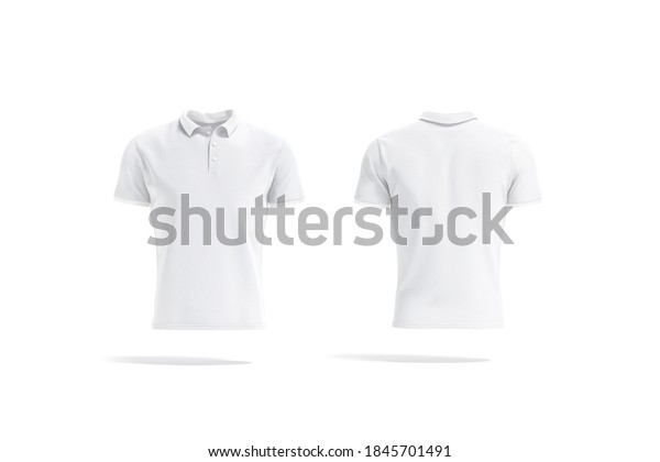 Blank White Polo Shirt Mockup Front Stock Illustration 1845701491 ...