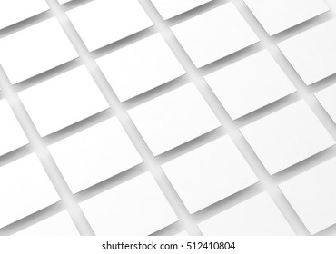 Blank White Rectangles Field For Web Site Design Mockup, Clipping Path, 3d Rendering. Pc Screen App Interface Mock Up. Website Ui Template Browser Display. Online Application Presentation.