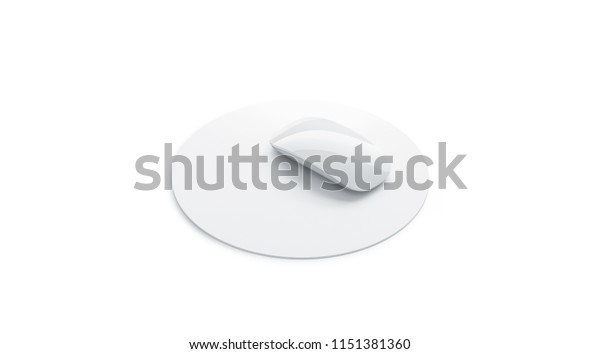 Download Blank White Round Mouse Pad Mock Stock Illustration 1151381360