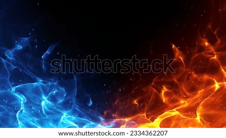 Image, Stock Photo The hot battle at the cold buffet