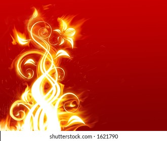 Blazing flower