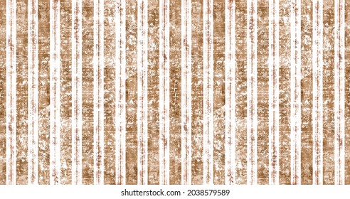 Bleached Effect Shibori Stripes. Seamless Pattern.Abstract Irregularly Textured orange and white Striped Background. Seamless Pattern.