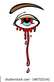 Bleeding Eye Wiccan Symbol Stock Illustration 1487525141