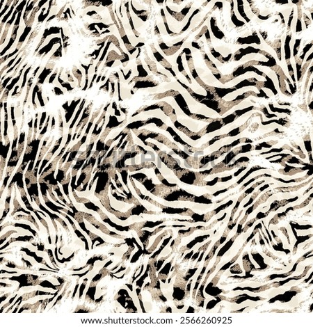 Blended Zebra Leopard Print Pattern
