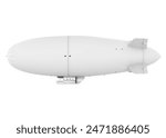 Blimp Airship Isolated. 3D render