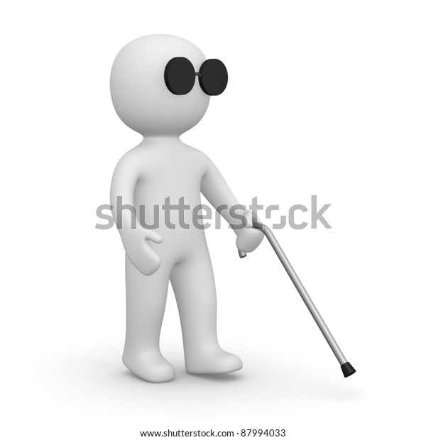 Blind Man Stock Illustration 87994033