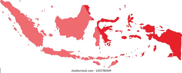 Blind Maps Indonesia Country Photo Stock Illustration 1455784349 ...