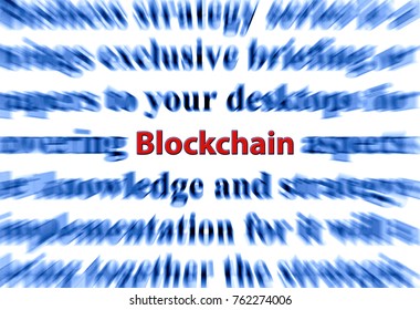 Blockchain concept illustration