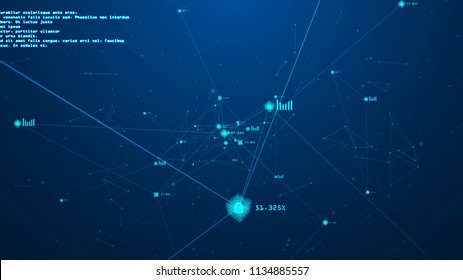 Blockchain Network Conceptisometric Digital Blocks Security Stock ...