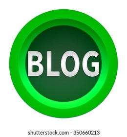 blog button isolated 