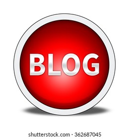 blog button isolated