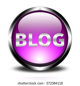 blog button isolated