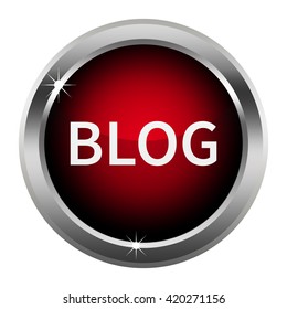 blog button isolated