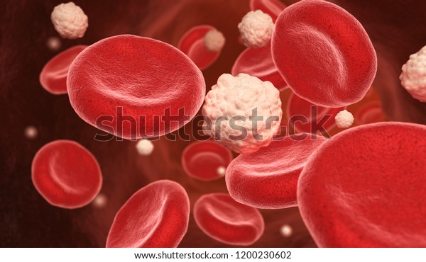 Blood\
cells and glucose in the vein. 3D\
illustration