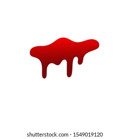 Blood Drip Drop Blood Isloated White Stock Illustration 1549019120 ...