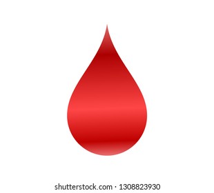 Blood Drop Blood Flat Icon Vector Stock Vector (Royalty Free) 451128451 ...