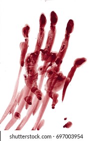  Blood Hand Paint And Drop For Halloween