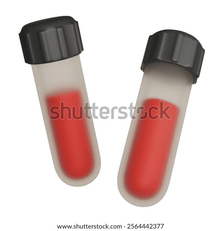 blood sample flask 3D icon