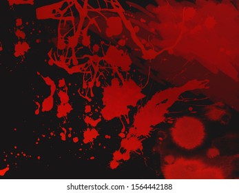 Blood Splash Black Background Stock Illustration 1564442188 | Shutterstock