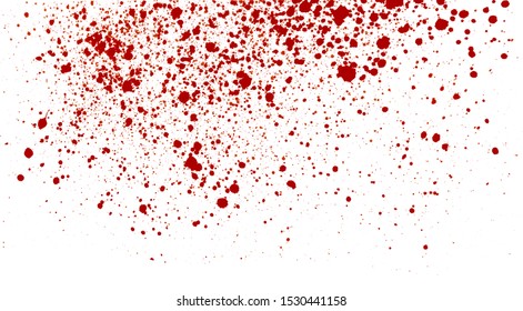 Blood Dripping Isolated On White Background Stock Illustration ...