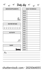 Blood Sugar And Food Tracker Logbook