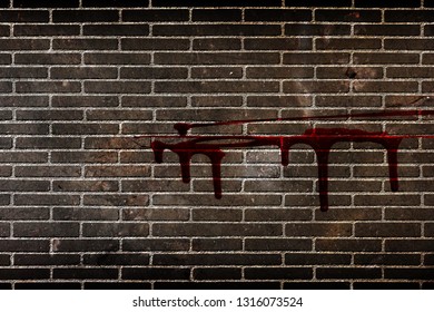 Broken Brick Wall Bullet Holes Texture Stock Vector (Royalty Free ...