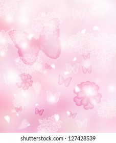 Pink Butterfly Wallpaper Images Stock Photos Vectors Shutterstock