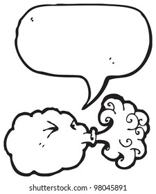 Blowing Storm Cloud Cartoon Stock Illustration 98045891 | Shutterstock