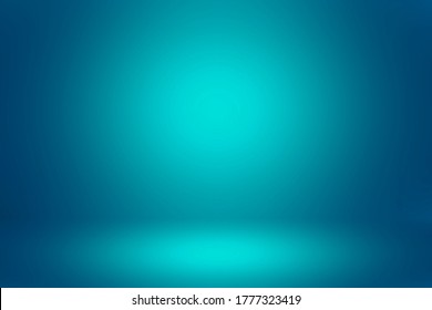 Blue 3D Illustration Wall Background For Product Display Or Design Key Visual Layout.