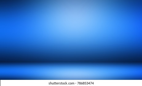 Blue 3D Room. Background