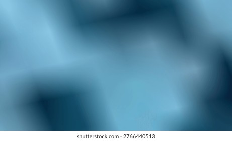 Blue abstract background with blurred blocks, floating shapes, and soft tonal depth.