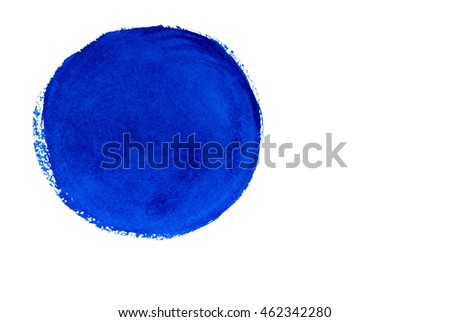 Blue Abstract Circle Stroke.