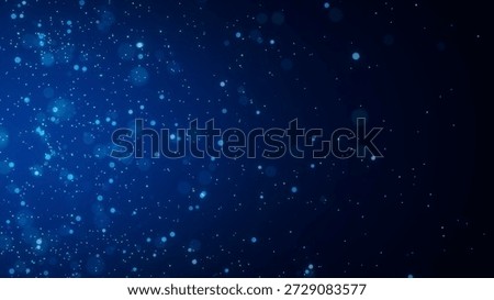 Blue Abstract Particle Technology Background with Glowing Light Dots. Ideal for digital presentations, futuristic designs, motion backgrounds, and modern tech visuals.
