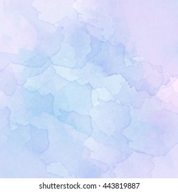 Blue Abstract Pastel Watercolor Background Digital Stock Illustration ...