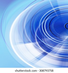 Blue Abstract Spiral Background