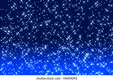 Blue abstract star pattern for backgrounds or fills