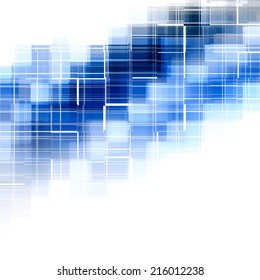 Blue Abstract Technology Background Stock Illustration 216012238 ...