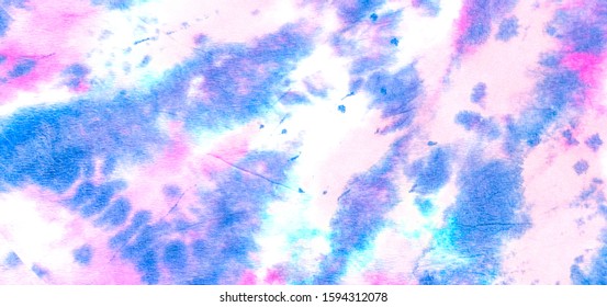 Blue Acrylic Fashion Textile. Watercolor Fabric Watercolor Fashion Effect. Tie Dye Painting Dirty Art. Creative Dribble Color Art. Pink Navy Ikat Ornamental Dyes. Watercolor