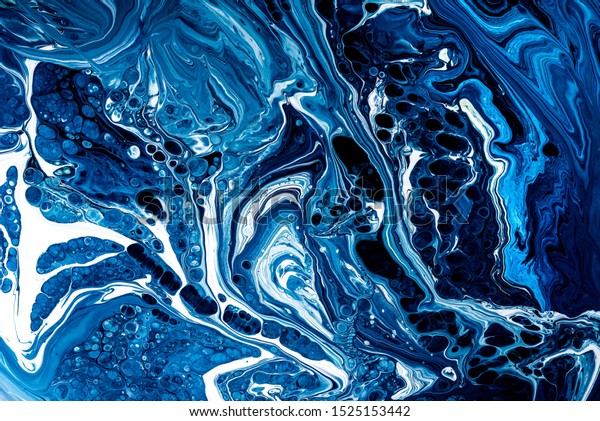 Blue\
Acrylic pour Liquid marble abstract surfaces\
Design.