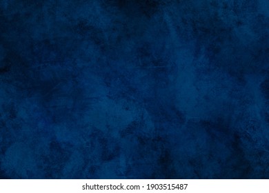 Blue Background. Abstract Dark Wall Grunge Stone Texture Material. Illustration.