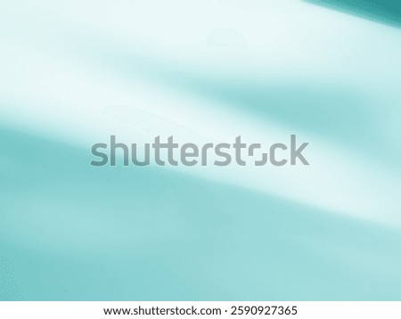 Blue background, abstract shadow wall teal winter backdrop empty frame template for presentation product summer or cosmetic beauty skin care, banner organic elegant interior minimal