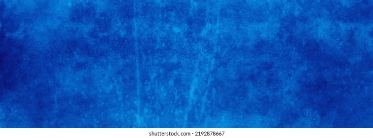 Blue Background. Dark Sapphire Color. Old Vintage Grunge Texture. Scratched Lines And Rusted Metal Design.