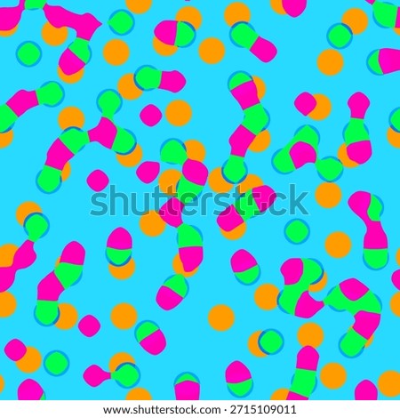 Blue background endless dots pattern
