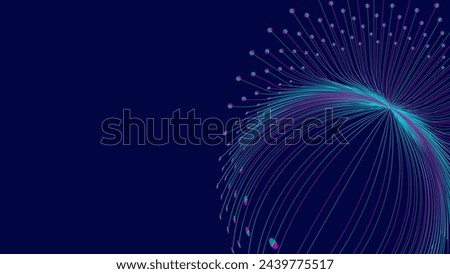 Blue background with lines of fire.