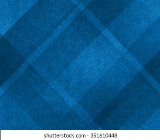 Blue Background, Plaid Textured Background With Diagonal Stripes