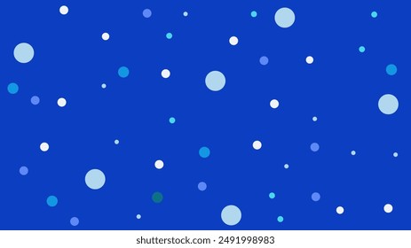 fondo azul con lunares